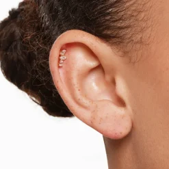 Sale Laboratory-Grown Diamond Fancy Trio Helix Single Stud Earring in 10k Gold Laboratory-grown Diamonds | Earrings