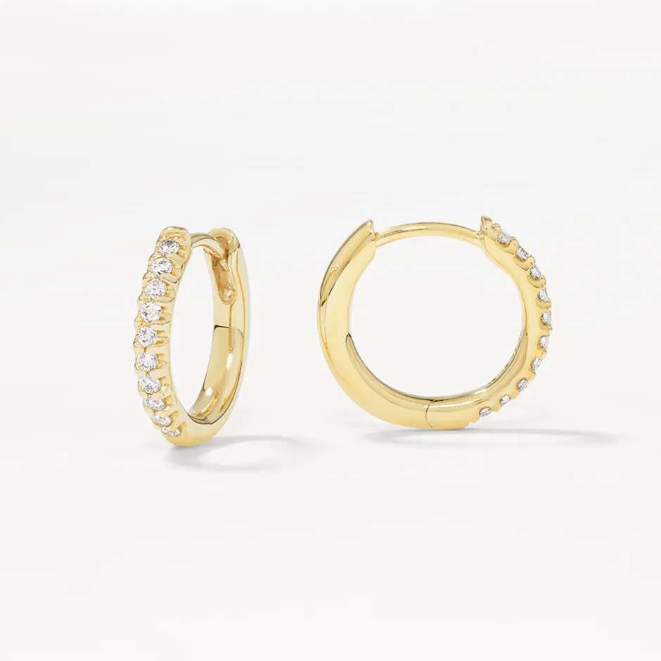 Best Laboratory-Grown Diamond Huggies in 10k Gold Gifts For Her | Luxe Gifting