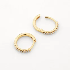 Best Laboratory-Grown Diamond Huggies in 10k Gold Gifts For Her | Luxe Gifting