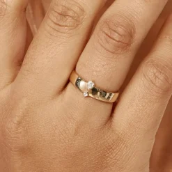 Best Laboratory-Grown Diamond Kite Band Ring in 10k Gold Laboratory-grown Diamonds | Rings