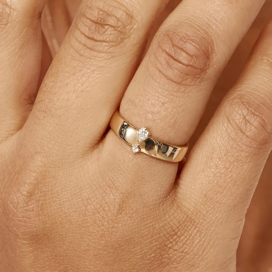 Best Laboratory-Grown Diamond Kite Band Ring in 10k Gold Laboratory-grown Diamonds | Rings