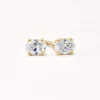 Clearance Laboratory-Grown Diamond Oval Stud Earrings in 10k Gold Best Selling Gifts | Bridal Gifts