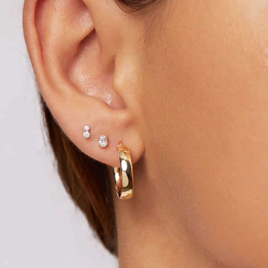 Clearance Laboratory-Grown Diamond Oval Stud Earrings in 10k Gold Best Selling Gifts | Bridal Gifts