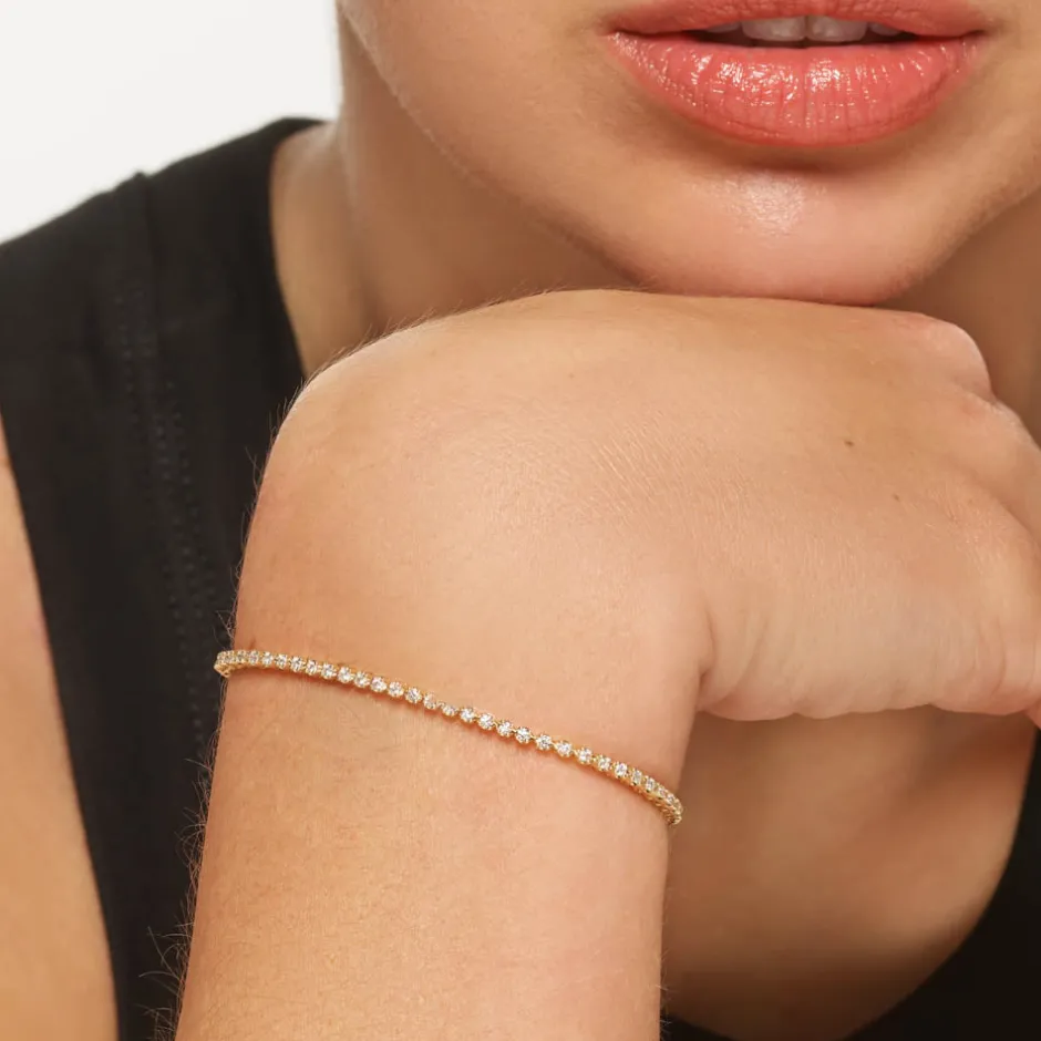 Best Laboratory-Grown Diamond Tennis Bracelet in 10k Gold Best Selling Gifts | Gifts For Her