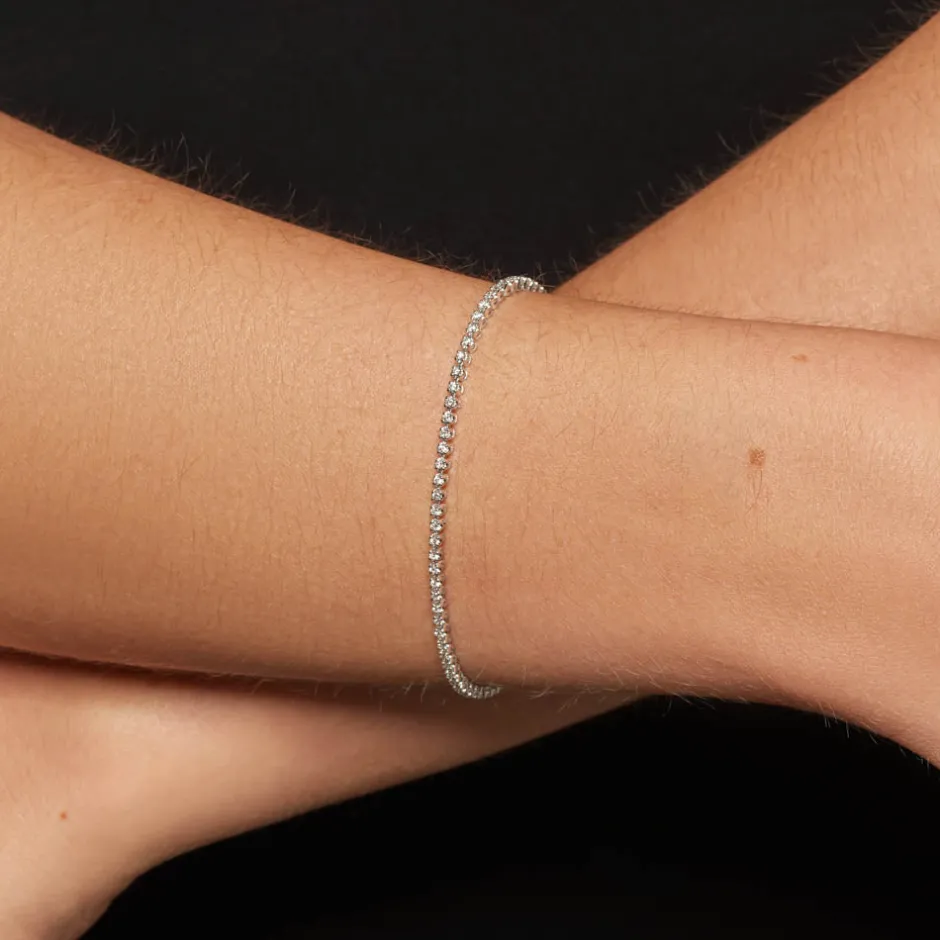 Fashion Laboratory-Grown Diamond Tennis Bracelet in 10k White Gold Best Selling Gifts | Gifts For Her