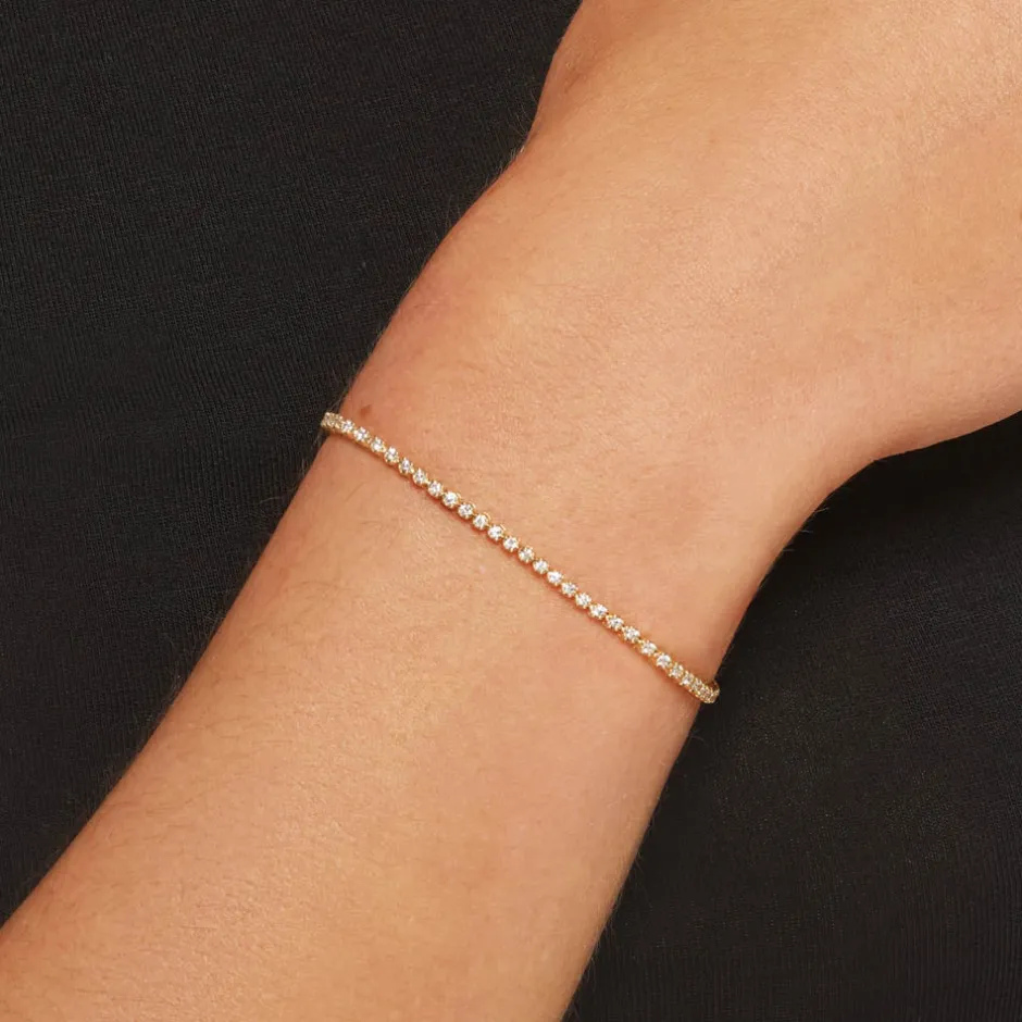 Best Laboratory-Grown Diamond Tennis Bracelet in 10k Gold Best Selling Gifts | Gifts For Her