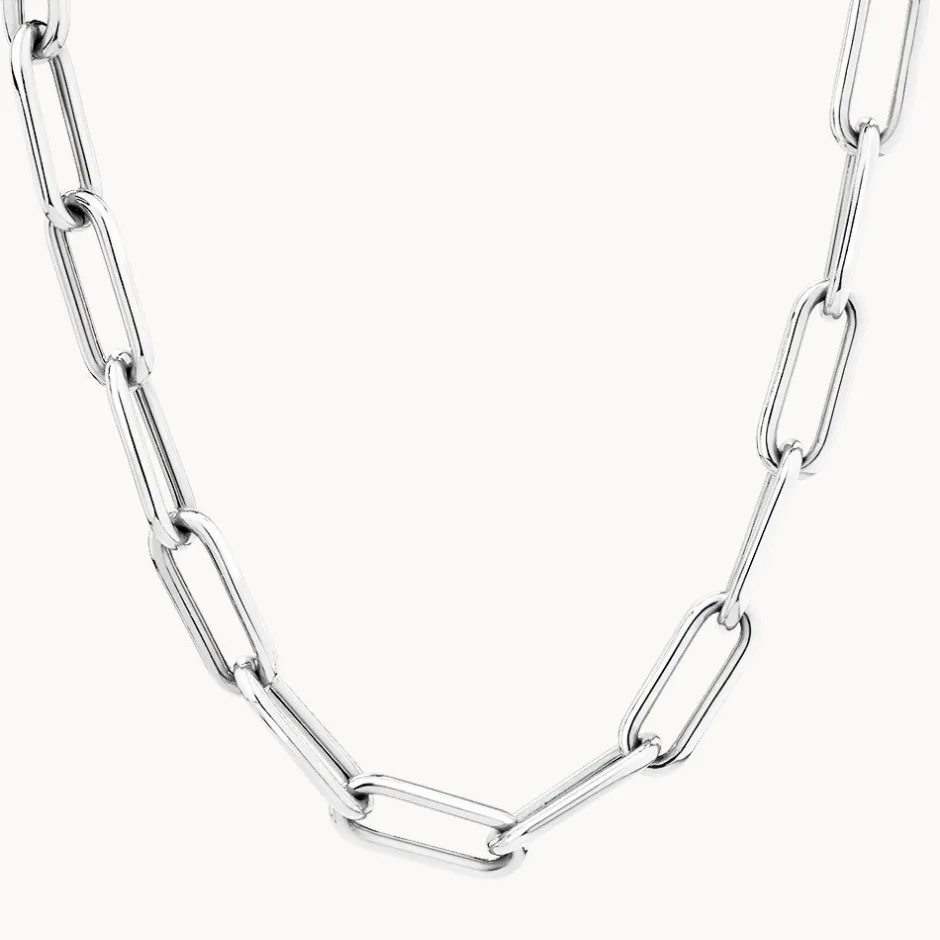 Hot Large Paperclip Toggle Necklace in Silver Under $500 | 925 Sterling Silver