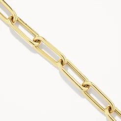 Best Large Paperclip Toggle Necklace in Gold Under $500 | 18k Fine Gold Plated