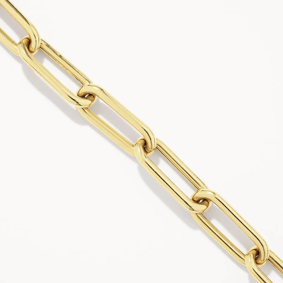 Best Large Paperclip Toggle Necklace in Gold Under $500 | 18k Fine Gold Plated