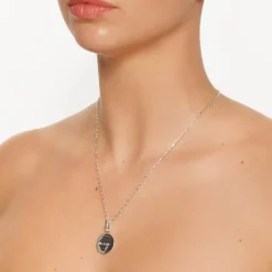 Online Maxi Engravable Disc Pendant in Silver Engravable Jewellery | 925 Sterling Silver