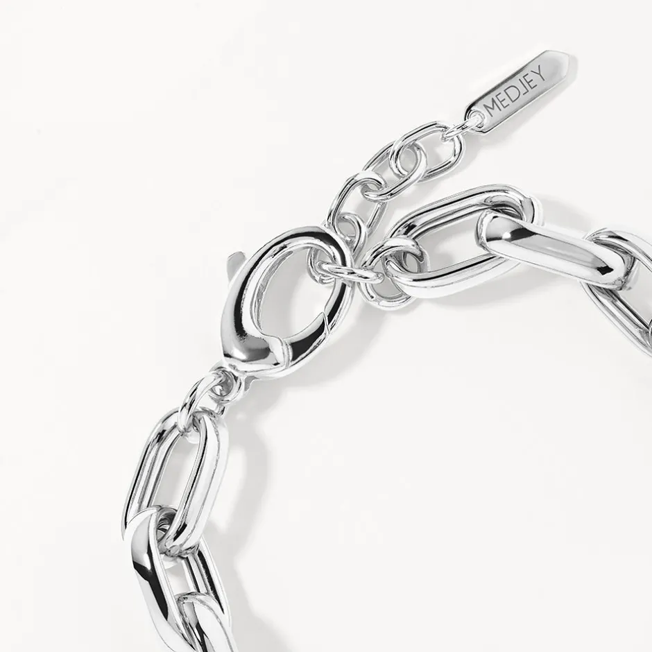 Sale Maxi Paperclip Chain Bracelet in Silver 925 Sterling Silver | Bracelets & Bangles