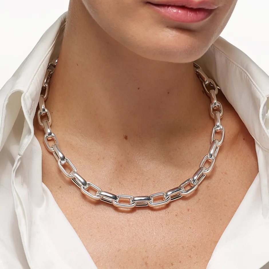 Clearance Maxi Paperclip Chain Necklace in Silver 925 Sterling Silver | Necklaces & Pendants