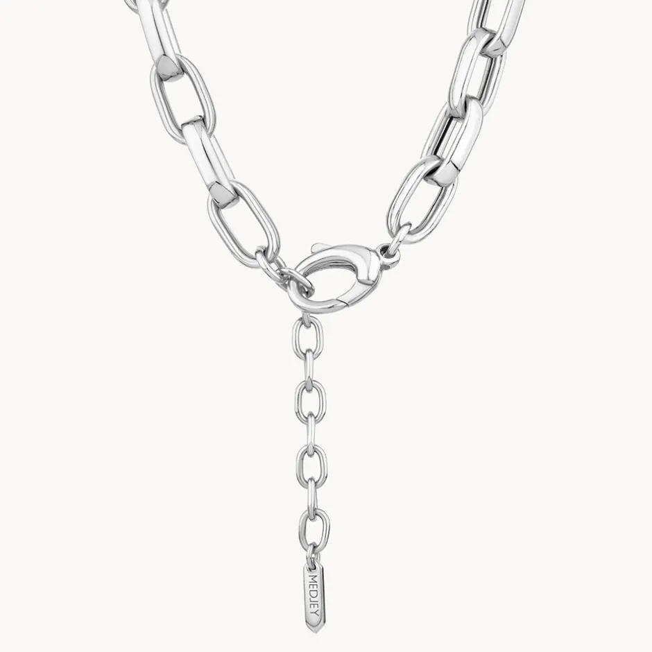 Clearance Maxi Paperclip Chain Necklace in Silver 925 Sterling Silver | Necklaces & Pendants