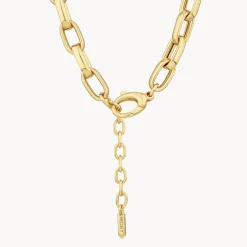 Discount Maxi Paperclip Chain Necklace in Gold 18k Fine Gold Plated | Necklaces & Pendants