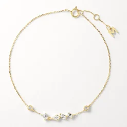 Best Medley x Dinnara Lab-Grown Diamond 0.25ct Station Bracelet in 10k Gold Luxe Gifting | Laboratory-grown Diamonds
