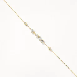 Best Medley x Dinnara Lab-Grown Diamond 0.25ct Station Bracelet in 10k Gold Luxe Gifting | Laboratory-grown Diamonds