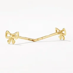 Sale Medley x Dinnara Micro Bow Stud Earrings in 10k Gold Symbolic Jewellery | Earrings