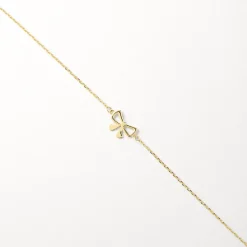 Best Medley x Dinnara Micro Bow Bracelet in 10k Gold Symbolic Jewellery | Bracelets & Bangles