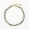 Sale Micro Aventurine Bead Bracelet in Gold Natural Gemstones | 18k Fine Gold Plated