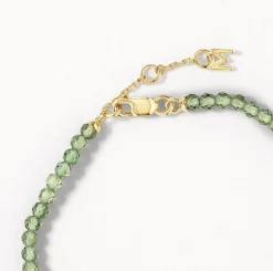 Sale Micro Aventurine Bead Bracelet in Gold Natural Gemstones | 18k Fine Gold Plated