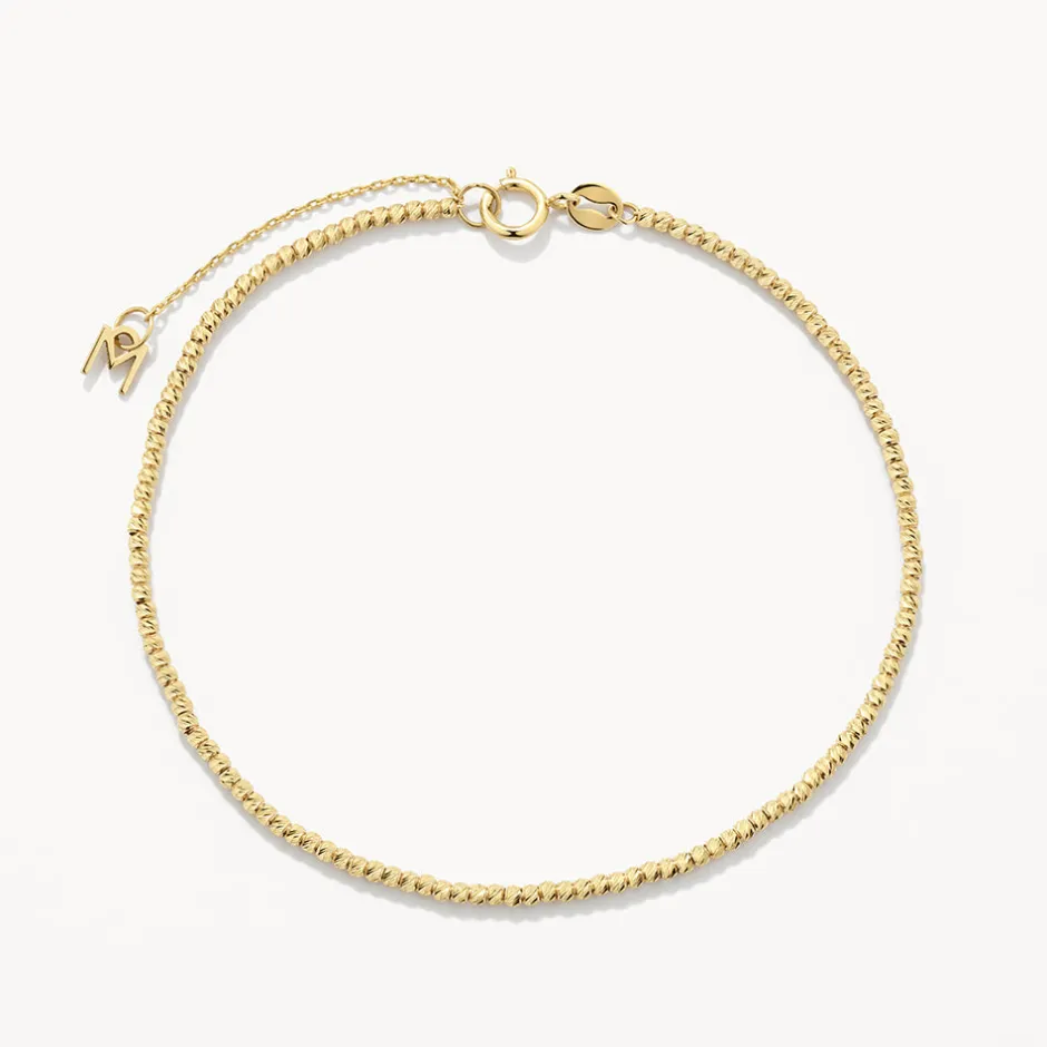 Outlet Micro Beaded Bracelet in 10k Gold Best Selling Gifts | Under $300