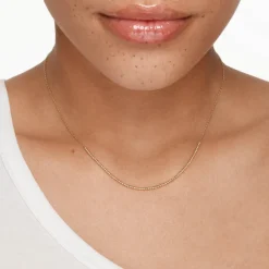 New Micro Beaded Chain Necklace in 10k Gold Necklaces & Pendants | Chains