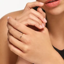 Sale Micro Blue Topaz Round Solitaire Ring in 10k gold Birthstone Jewellery | Under $300