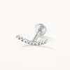 Discount Micro Diamond Climber Helix Single Stud Earring in Silver Gifts For Her | Natural Diamonds