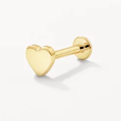 Online Micro Heart Helix Single Stud Earring in 10k Gold Best Selling Gifts | Gifts For Her