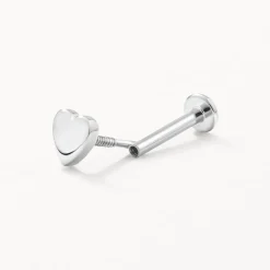 New Micro Heart Helix Single Stud Earring in Silver Best Selling Gifts | Gifts For Her