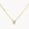 Online Micro Laboratory-Grown Diamond Kite Necklace in 10k Gold Laboratory-grown Diamonds | Necklaces & Pendants