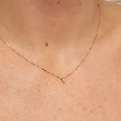 Online Micro Laboratory-Grown Diamond Kite Necklace in 10k Gold Laboratory-grown Diamonds | Necklaces & Pendants
