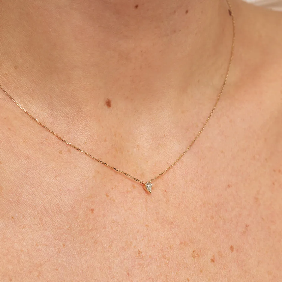Online Micro Laboratory-Grown Diamond Kite Necklace in 10k Gold Laboratory-grown Diamonds | Necklaces & Pendants