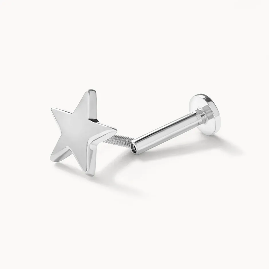 Fashion Micro Star Helix Single Stud Earring in Silver Gifts For Him | Symbolic Jewellery