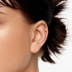Clearance Micro Star Helix Single Stud Earring in 10k Gold Gifts For Him | Symbolic Jewellery