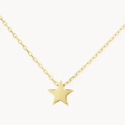 Discount Micro Star Necklace in 10k Gold Symbolic Jewellery | Under $300