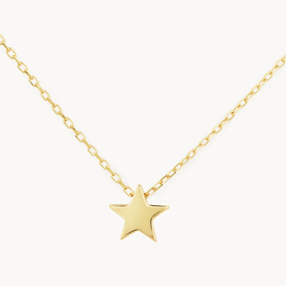 Discount Micro Star Necklace in 10k Gold Symbolic Jewellery | Under $300