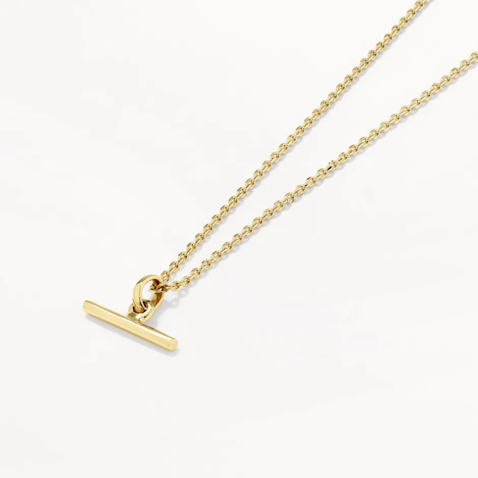 Best Micro T-Bar Necklace in 10k Gold Necklaces & Pendants | Pendants & Charms