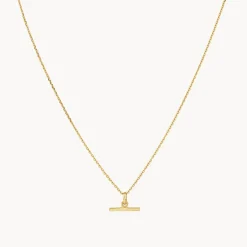 Best Micro T-Bar Necklace in 10k Gold Necklaces & Pendants | Pendants & Charms