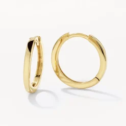 Best Midi Charm Huggie Earrings in 10k Gold Gifts For Him | Gifts For Her