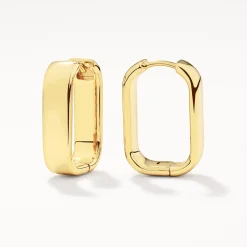 Clearance Midi Chunky Paperclip Earrings in Gold 18k Fine Gold Plated | Earrings