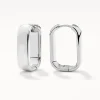Clearance Midi Chunky Paperclip Earrings in Silver 925 Sterling Silver | Earrings