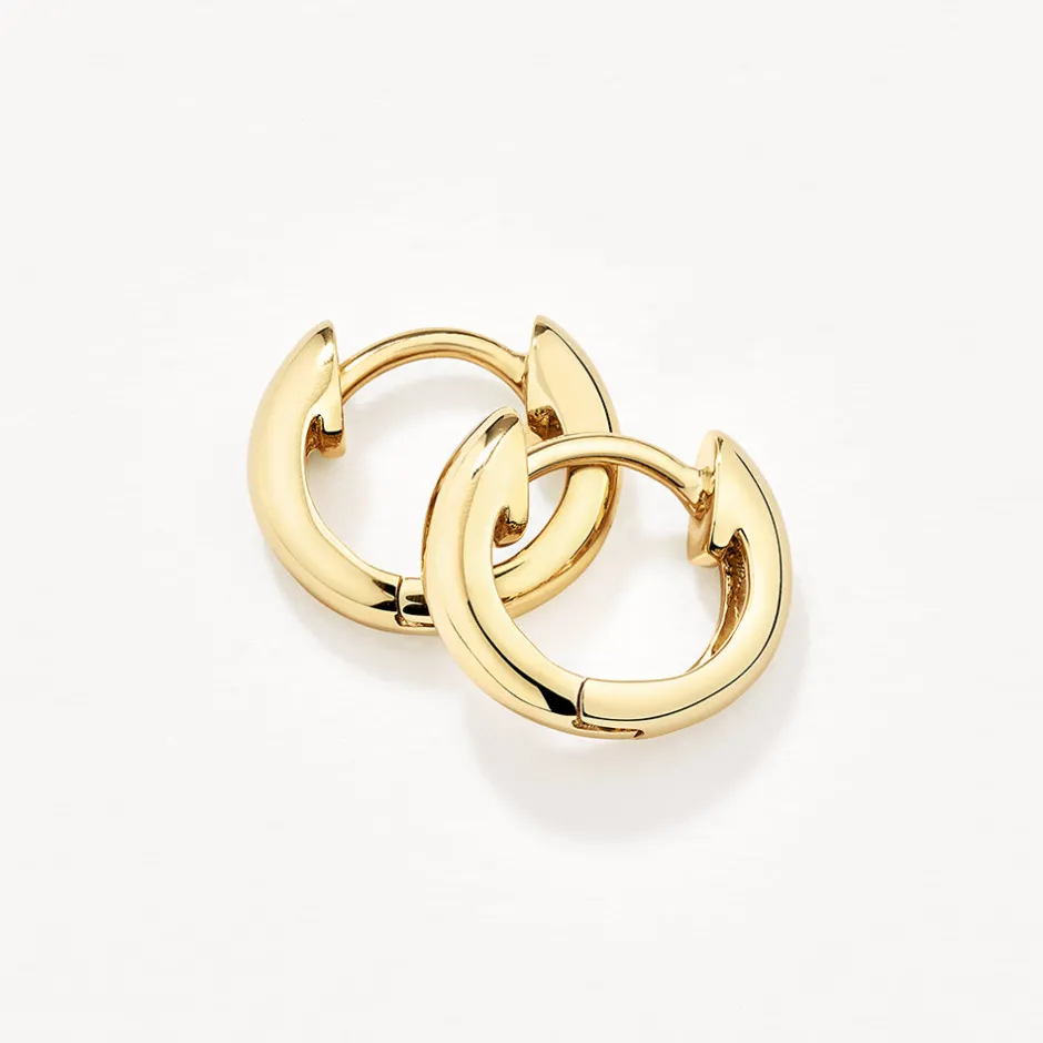 Online Midi Huggie Earrings in Gold Best Friend Gifts | Under $150