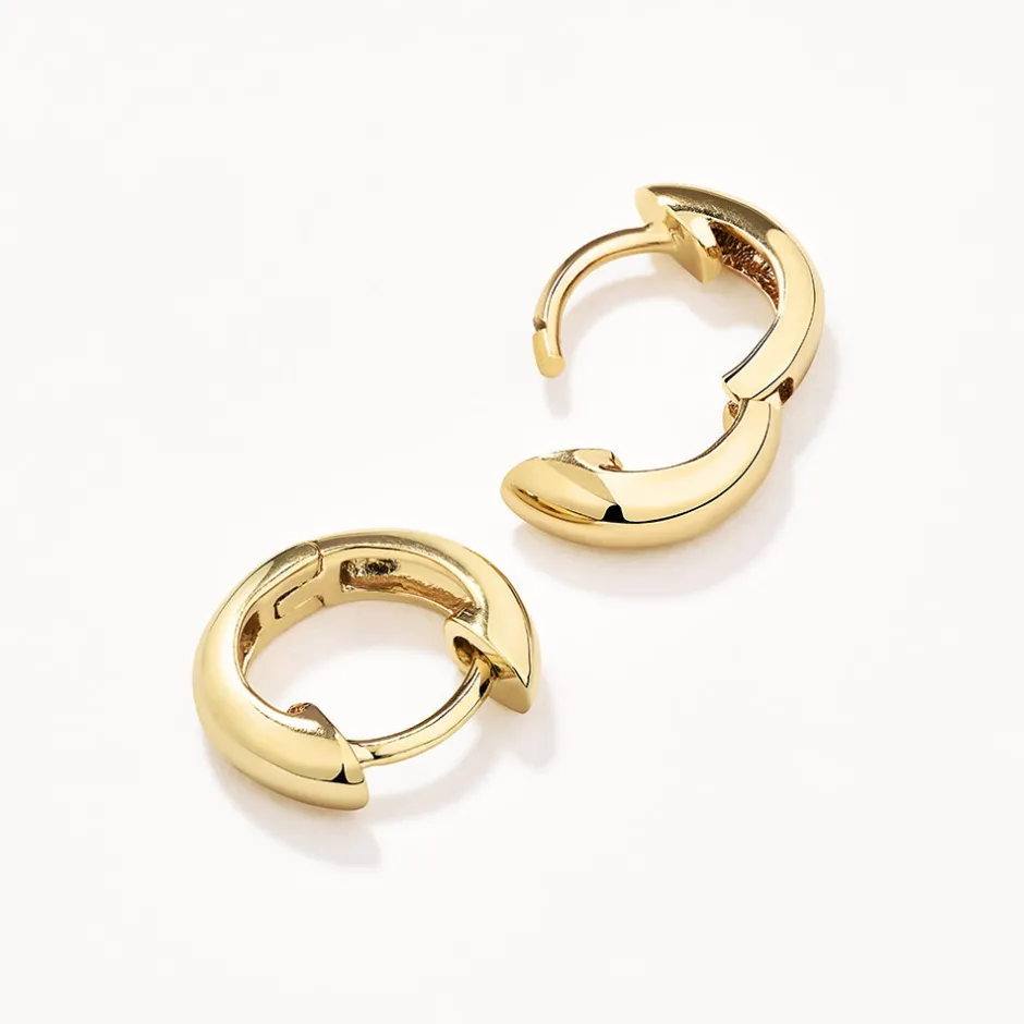 Online Midi Huggie Earrings in Gold Best Friend Gifts | Under $150