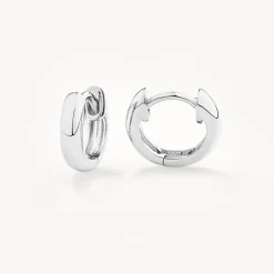Online Midi Huggie Earrings in Silver Gifts For Him | Best Friend Gifts