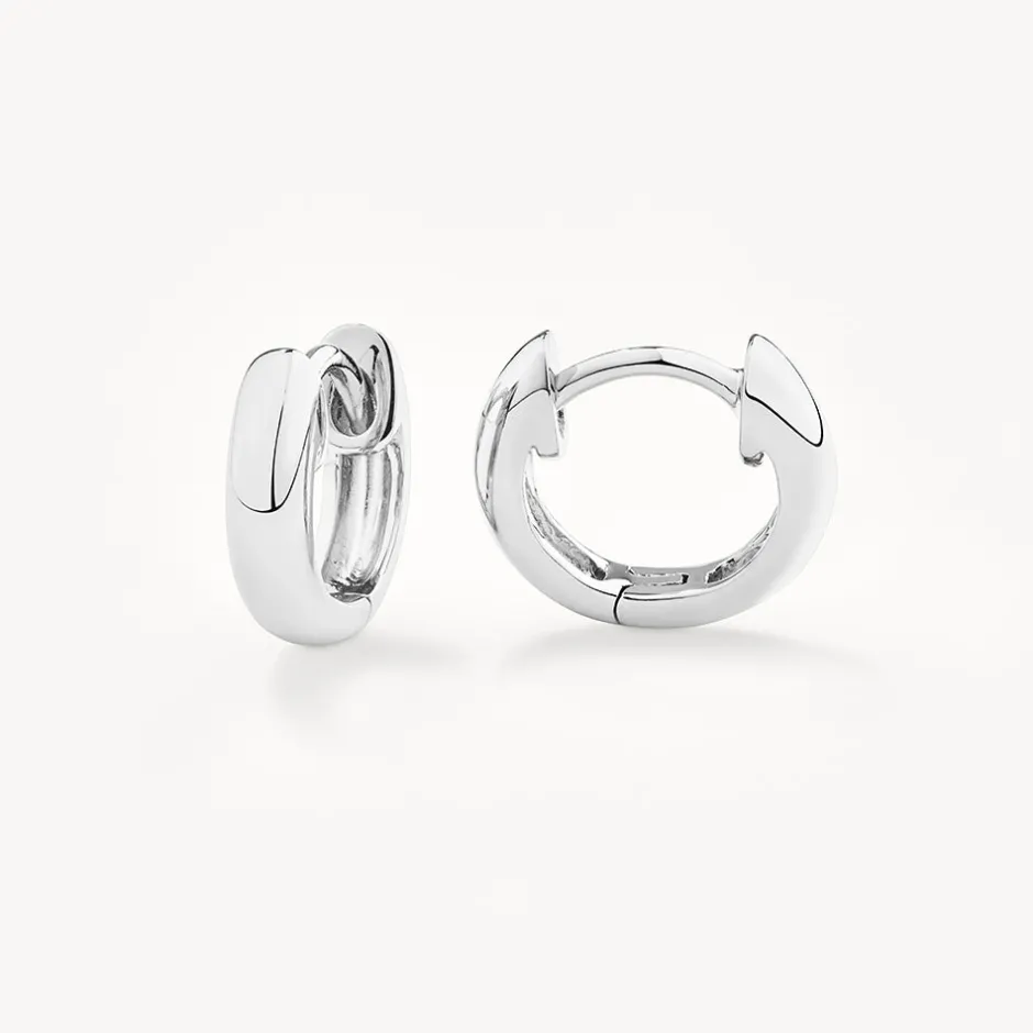 Online Midi Huggie Earrings in Silver Gifts For Him | Best Friend Gifts