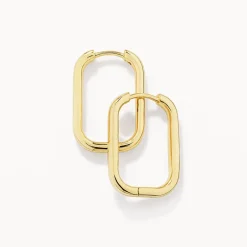 Clearance Midi Paperclip Earrings in Gold Under $150 | 18k Fine Gold Plated
