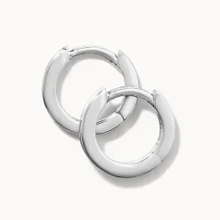 Hot Mini Charm Huggie Earrings in Silver 925 Sterling Silver | Unisex