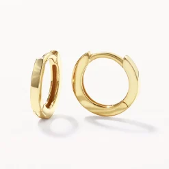 Sale Mini Charm Huggie Earrings in 10k Gold 10k Gold | Unisex