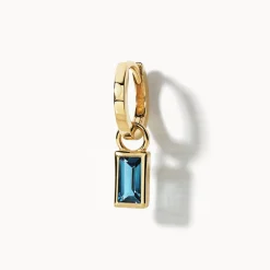 Sale Mini Charm Huggie Earrings in 10k Gold 10k Gold | Unisex